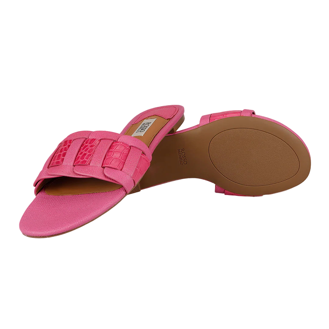 Damier Finch Pink Braided Flat