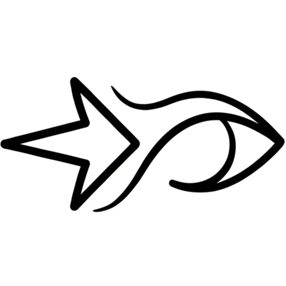 Black outline of an icon showcasing trend forward styles